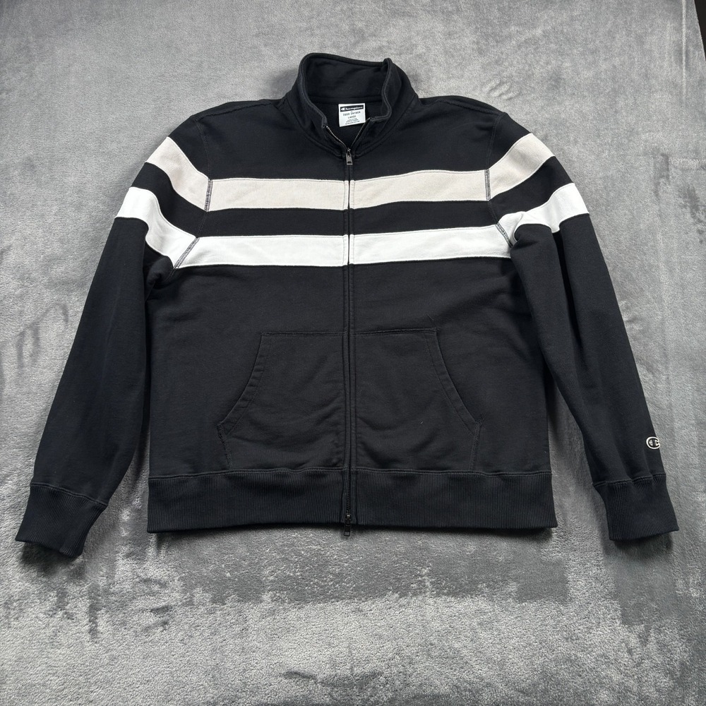 Todd Snyder x Champion Sweatshirt Mens Large Striped Full Zip Track Jacket